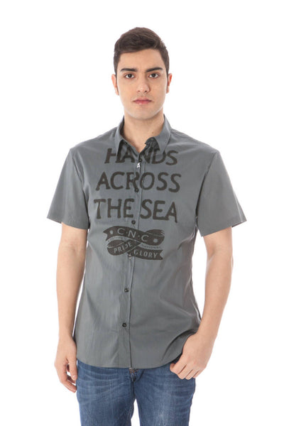 COSTUME NATIONAL CAMICIA MANICHE CORTE Uomo
